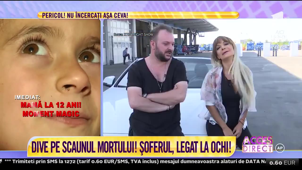 Șoferul legat la ochi — experiment Acces Direct